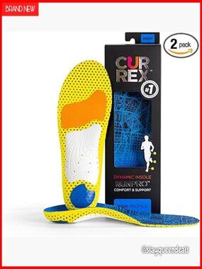 High Arch Support Insoles for Running Shoes - Men's 5-6.5 Women's 6.5-8